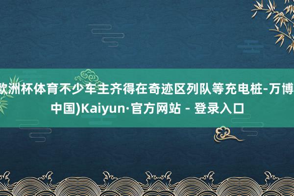 欧洲杯体育不少车主齐得在奇迹区列队等充电桩-万博(中国)Kaiyun·官方网站 - 登录入口